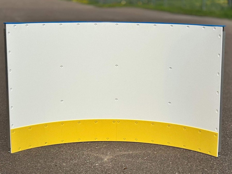 D1 42" Tall 4ft Radius Corner